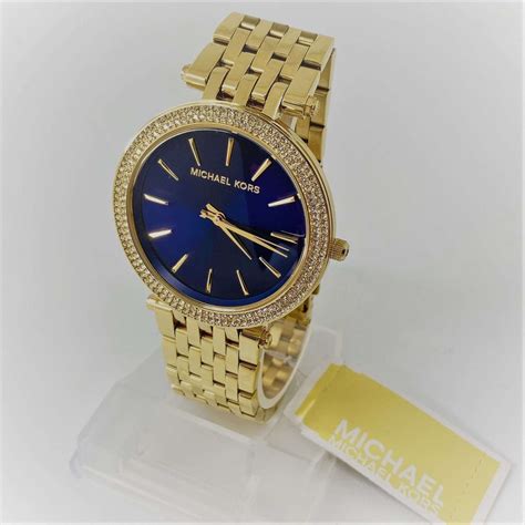 michael kors damenuhr blau